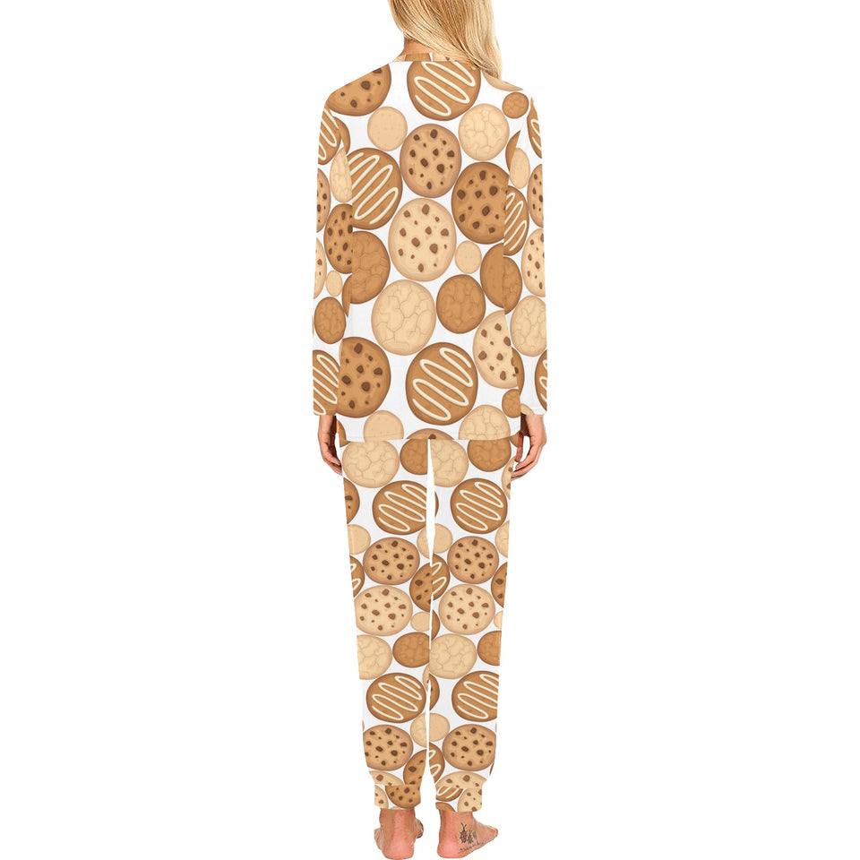 Various cookie pattern Women's All Over Print Pajama Set