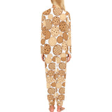 Various cookie pattern Women's All Over Print Pajama Set