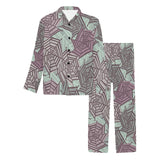 Spider web cobweb design color pattern Men's Long Pajama Set
