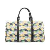Pineapples pattern striped background Travel Bag