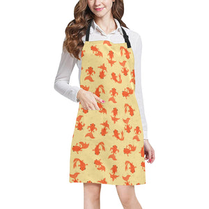 Goldfish Pattern Print Design 02 All Over Print Adjustable Apron