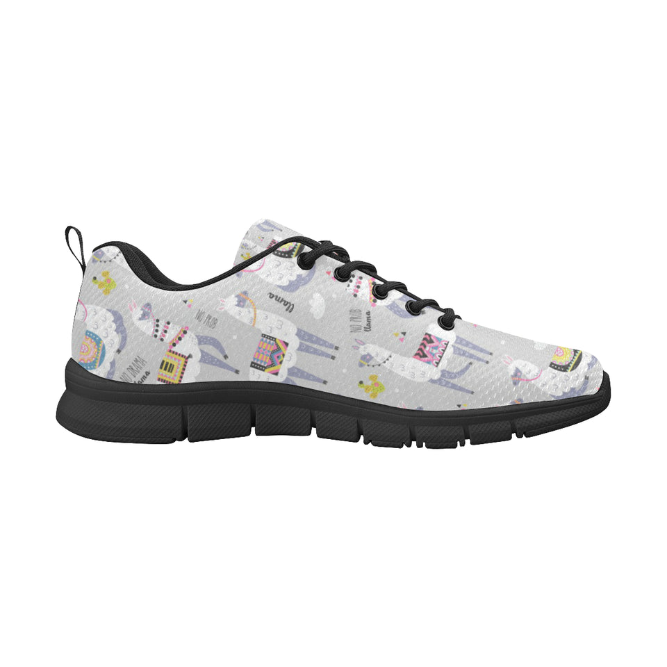 Cute Llama Alpaca pattern Women's Sneaker Shoes