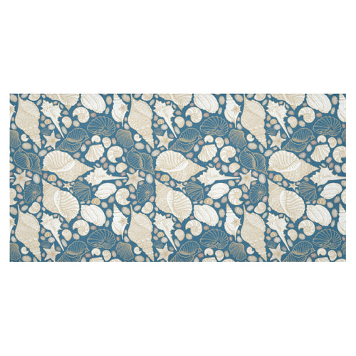 Sea turtle Polynesian Tribal design pattern Tablecloth