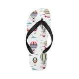 Hot air balloon pattern Unisex Flip Flops