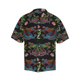 Dragons flower pattern Men's All Over Print Hawaiian Shirt
