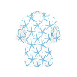Watercolor starfish pattern Women's All Over Print Hawaiian Shirt