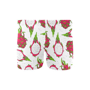 dragon fruits white background Men's Swimming Trunks