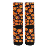 Halloween Pumpkin pattern Crew Socks