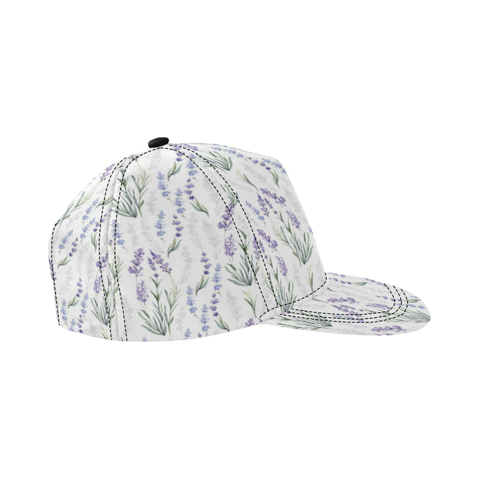 Hand painting Watercolor Lavender All Over Print Snapback Cap