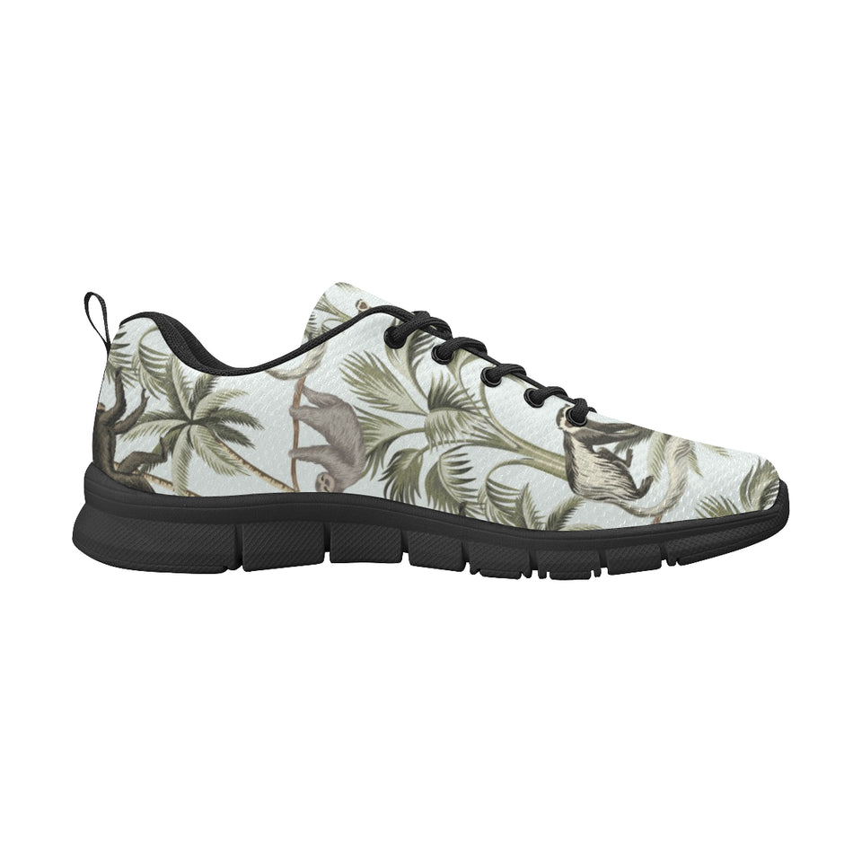 Monkey sloth lemur palm trees pattern Men's Sneaker Shoes