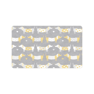 Cute dachshund dog pattern Doormat