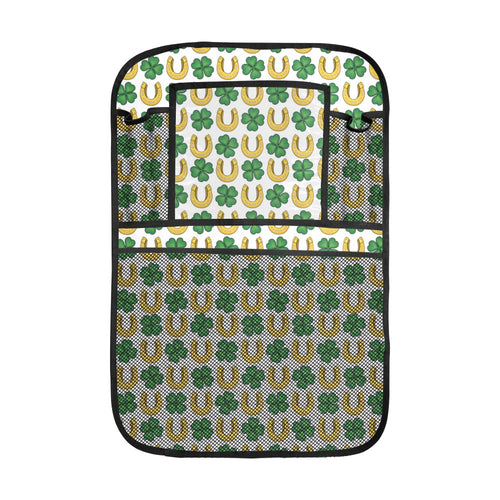 Horseshoes Pattern Print Design 04 Car Seat Back Organizer