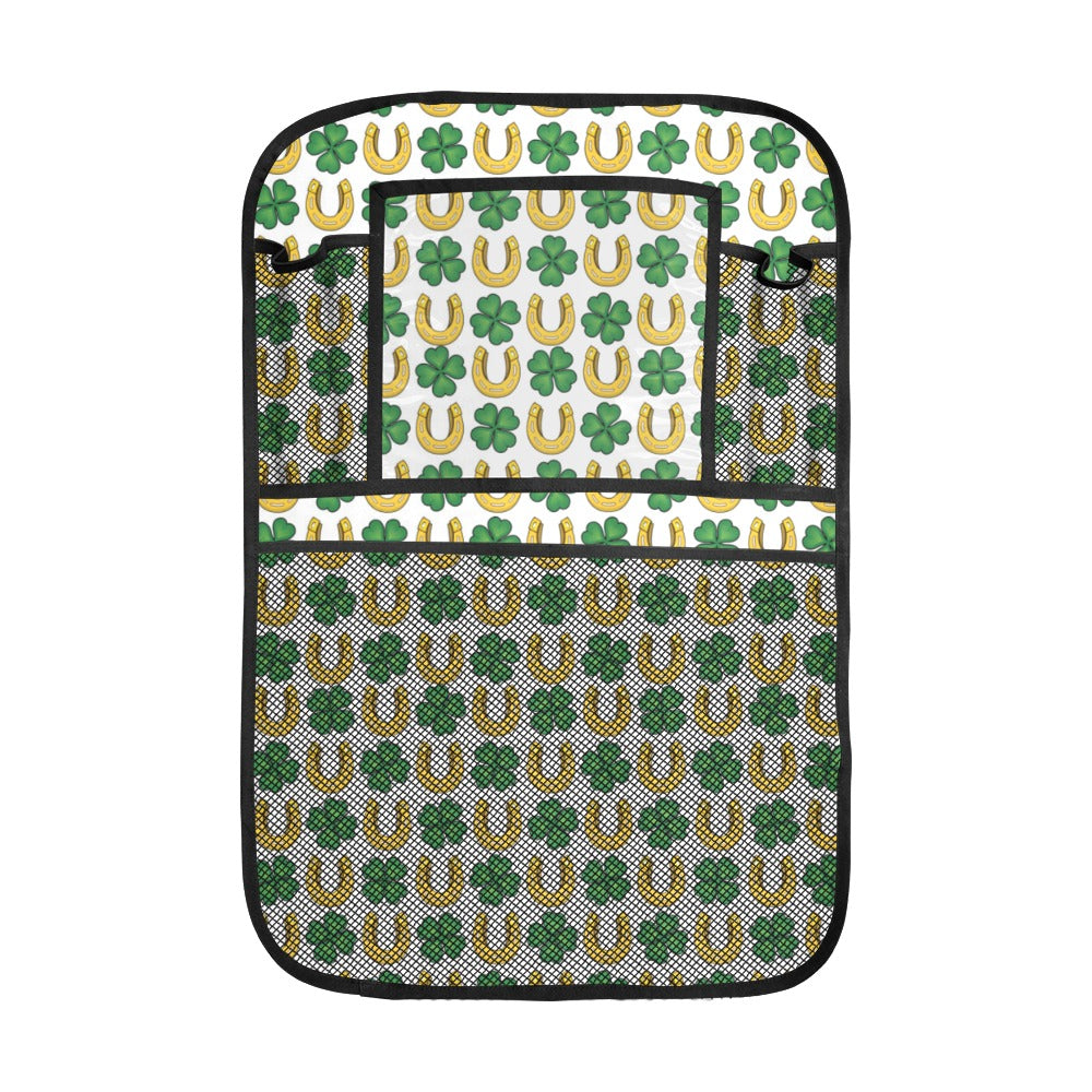 Horseshoes Pattern Print Design 04 Car Seat Back Organizer