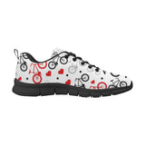 Bicycle Pattern Print Design 04 Women's Sneaker Shoes