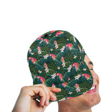 Parrot Palm tree leaves flower hibiscus pattern All Over Print Snapback Cap