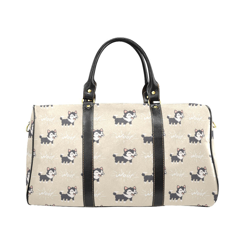 Cute Siberian Husky Travel Bag
