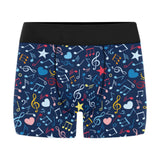 Music Notes Pattern Print Design 03 Men's All Over Print Boxer Briefs Men's Underwear