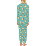 Sandwich Pattern Print Design 03 Women's All Over Print Pajama Set