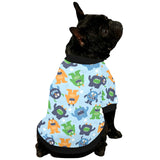 Alien Pattern Print Design 04 All Over Print Pet Dog Round Neck Fuzzy Shirt