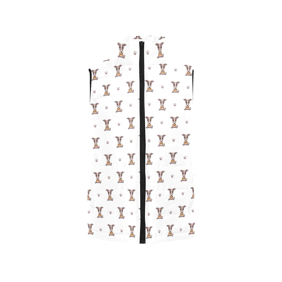 Greyhound Pattern Print Design 05 Men's Padded Vest