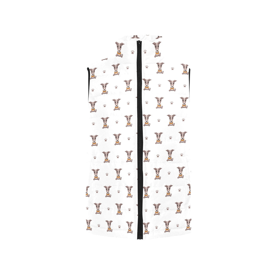 Greyhound Pattern Print Design 05 Men's Padded Vest