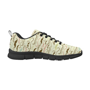 Mustache Beard Pattern Print Design 01 Women's Sneaker Shoes