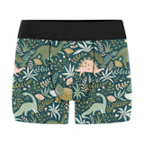 dinosaurs tropical leaves flower pattern Men's All Over Print Boxer Briefs Men's Underwear