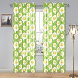 Fried Eggs Pattern Print Design 01 Gauze Curtain