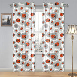 Ladybug Pattern Print Design 05 Gauze Curtain