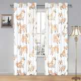 shiba inu dog pattern Gauze Curtain