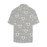 Cute koala leaves pattern Men's All Over Print Hawaiian Shirt