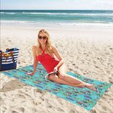 Surfboard Pattern Print Design 05 Beach Towel