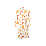 peanuts pattern Men's Long Sleeve Belted Night Robe