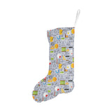 Math Pattern Print Design 04 Christmas Stocking