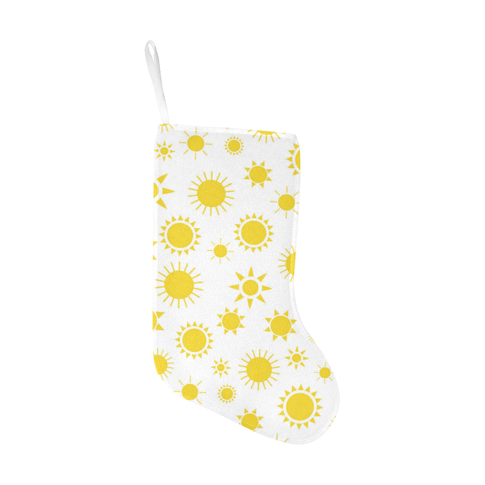 Sun pattern Christmas Stocking