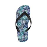 Shell design pattern Unisex Flip Flops