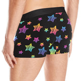 Colorful star pattern Men's All Over Print Boxer Briefs Men's Underwear
