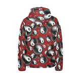 Billiard Ball Pattern Print Design 05 Kids' Boys' Girls' Padded Hooded Jacket