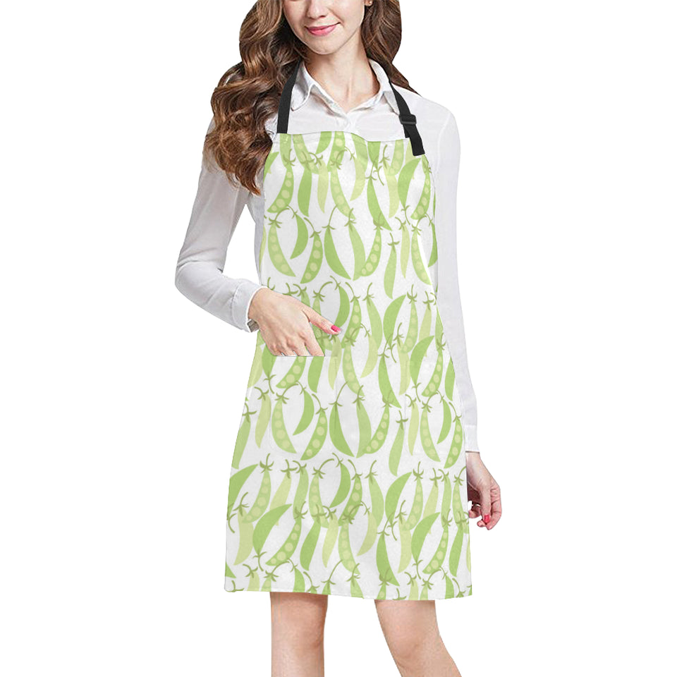 Green Peas Pattern Print Design 03 All Over Print Adjustable Apron