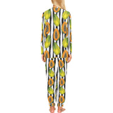 papaya design pattern Women's All Over Print Pajama Set