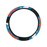 Colorful rhino pattern Car Steering Wheel Cover