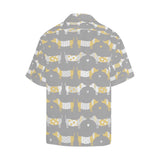 Cute dachshund dog pattern Men's All Over Print Hawaiian Shirt