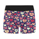 British Pattern Print Design 02 Men's All Over Print Boxer Briefs Men's Underwear