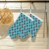 Stingray Pattern Print Design 02 Heat Resistant Oven Mitts