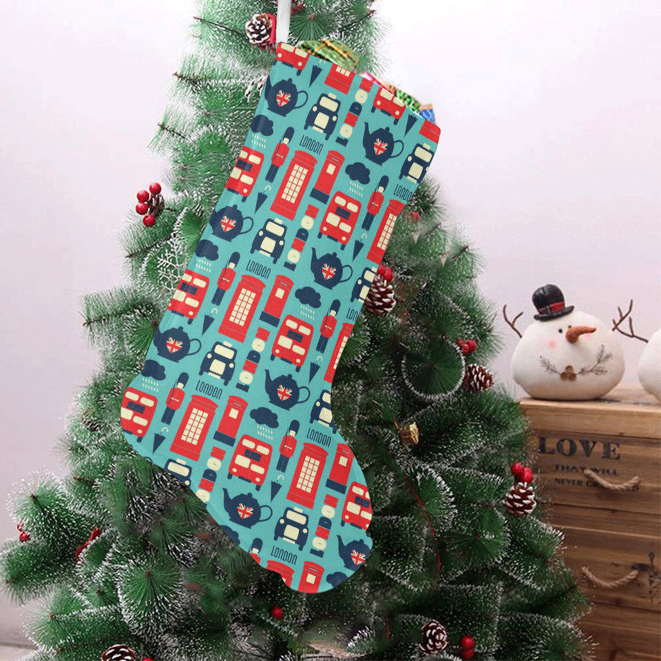 British Pattern Print Design 04 Christmas Stocking