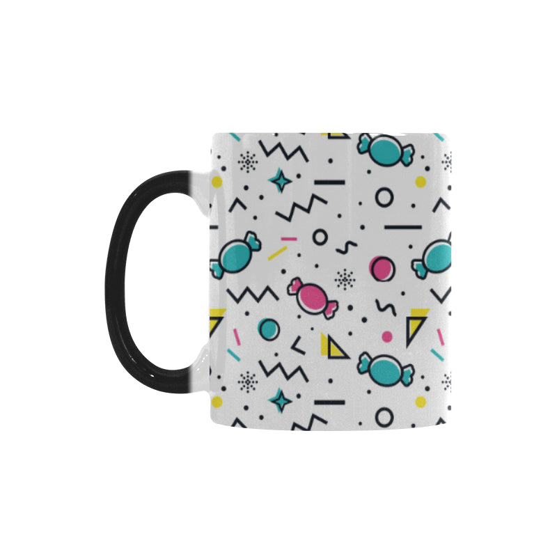 Candy design pattern Morphing Mug Heat Changing Mug
