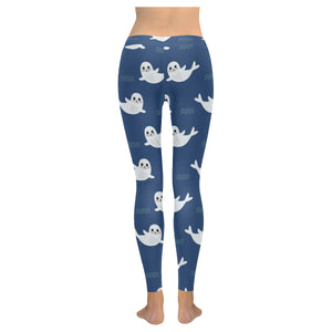 Cute white baby sea lion seal pattern Women's Legging Fulfilled In US