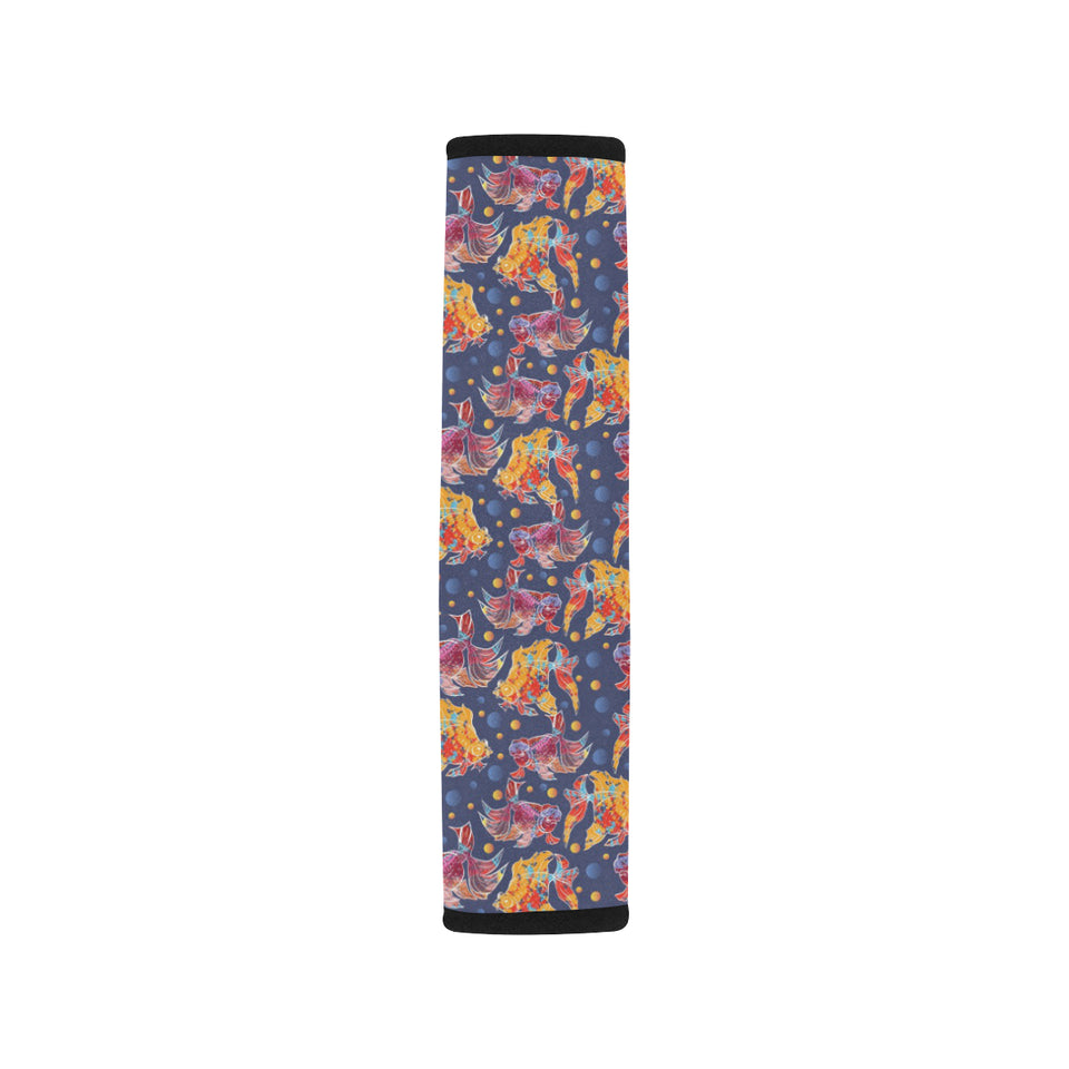 Goldfish Pattern Print Design 05 Car Seat Belt Cover