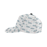 cute rhino heart pattern All Over Print Snapback Cap