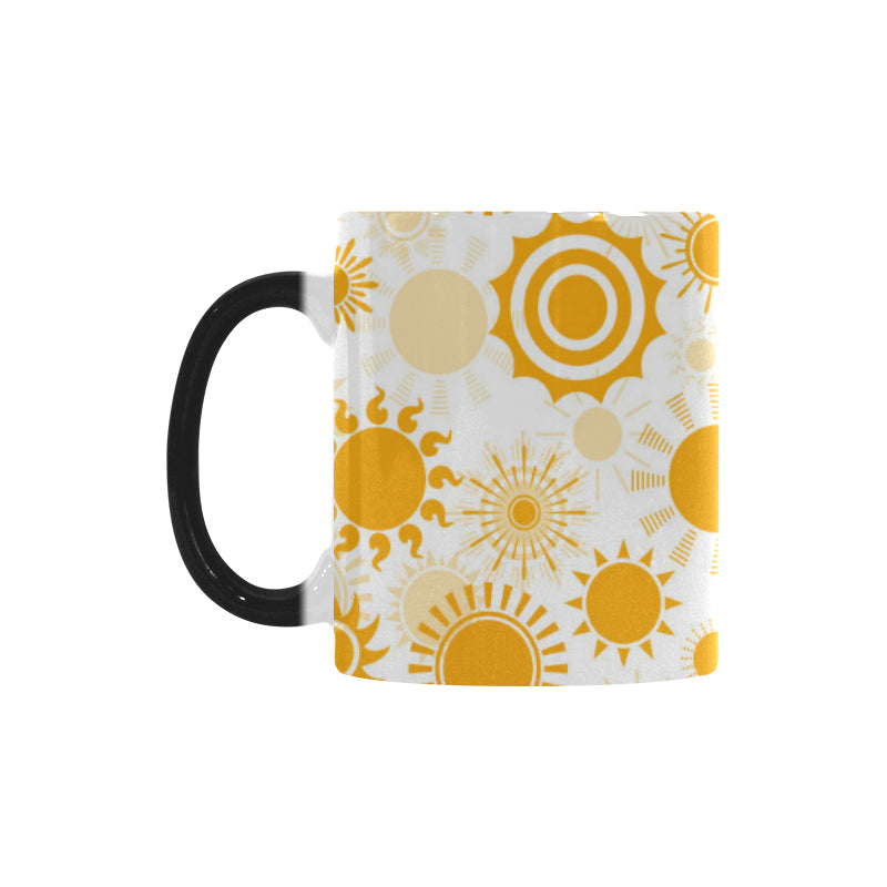 Sun design pattern Morphing Mug Heat Changing Mug